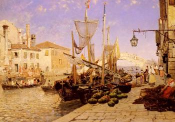 Hans Herrmann : Along A Venetian Canal